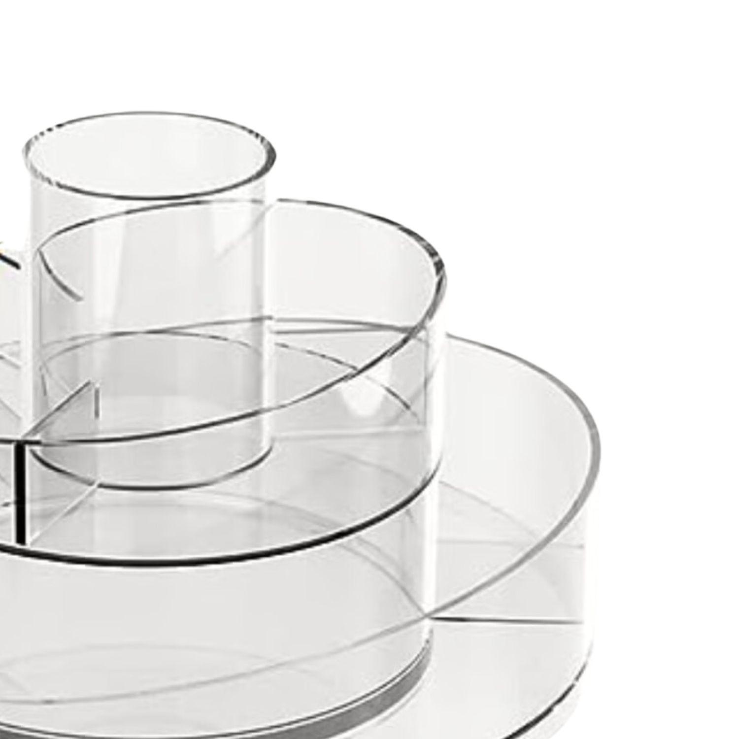 Organizador Maquillaje 360 Grados Dos Niveles 24cm Coquette-3