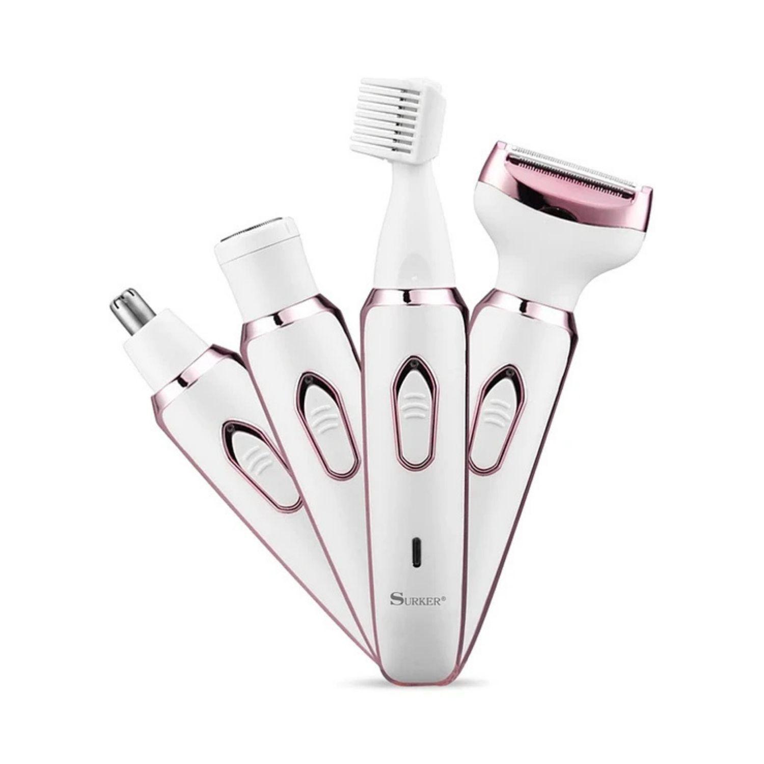 Depiladora 4 en 1 Recargable Bikini Cejas Piernas Nariz-0