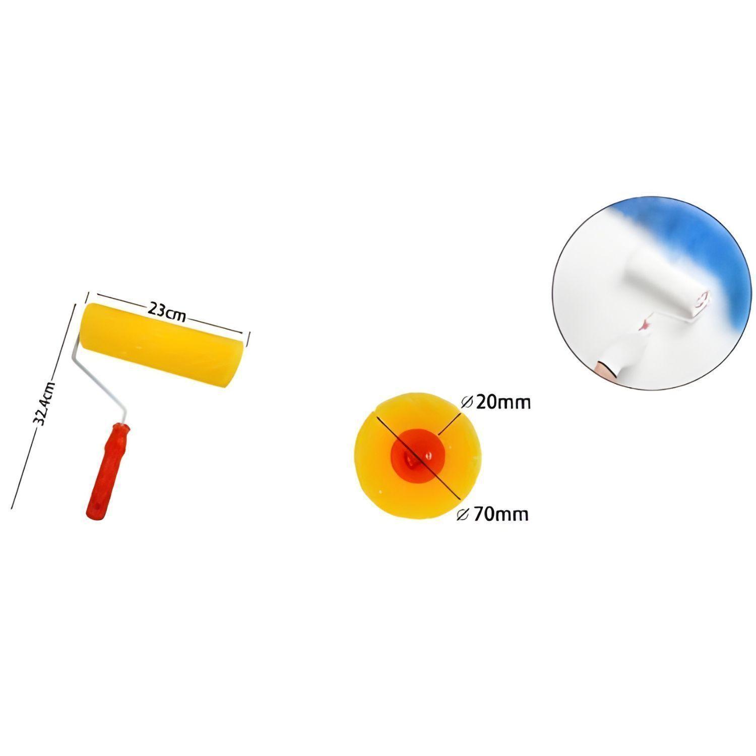 Rodillo Esponja 9 Pulgadas Mango Plastico Construcción-3