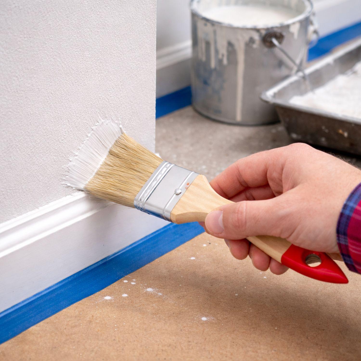 Brocha Mango Madera 1.5 Pulgadas Para Pintar Construcción-3