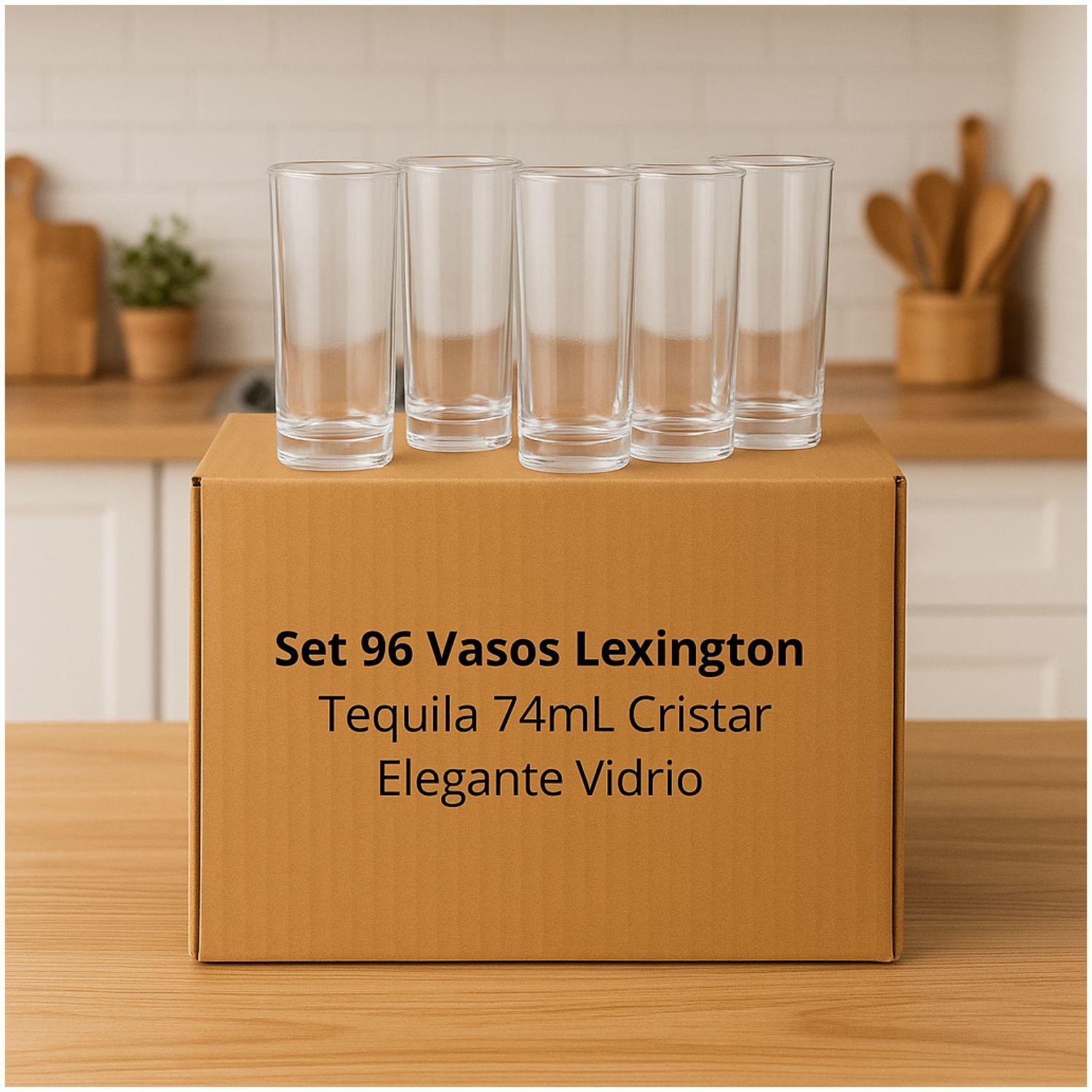 Set 96 Vasos Lexington Tequila 74mL Cristar Elegante Vidrio-1