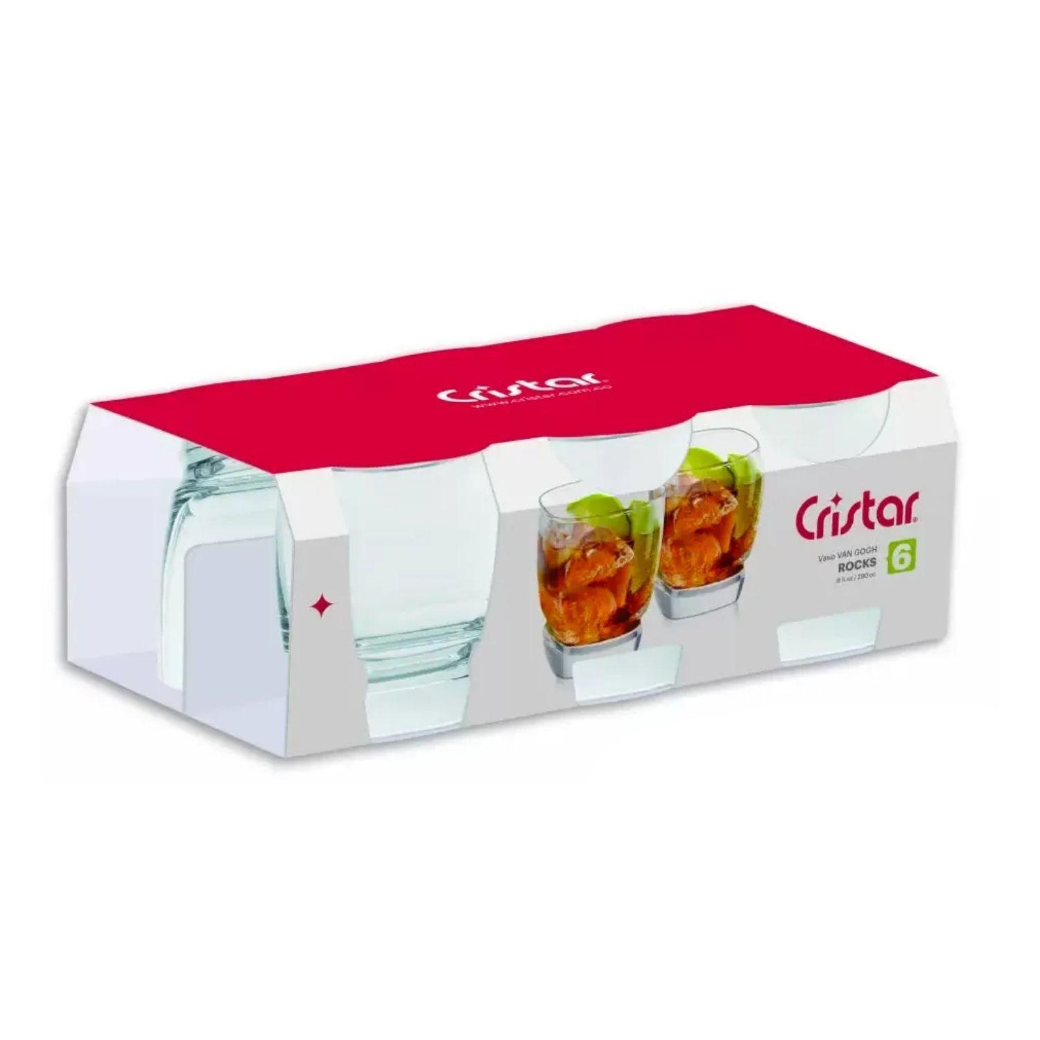 Set 48 Vasos Van Gogh Rocks Bajo 290mL Menaje Vidrio Cristar-2