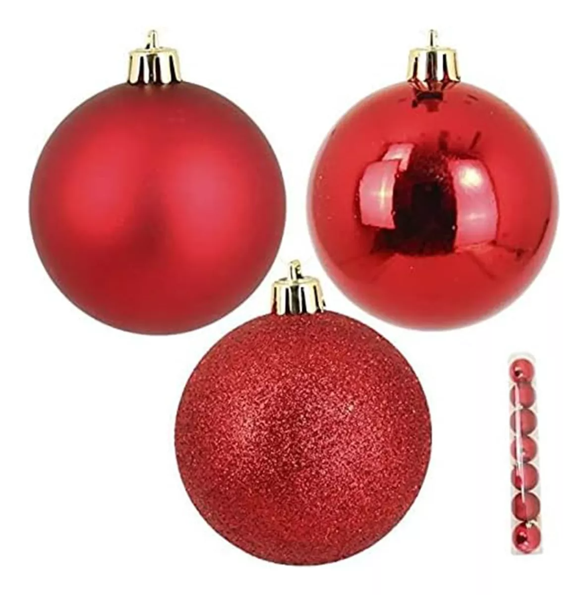 12 Esferas Navideñas Esferas Navidad Decorar 4 Cm-0