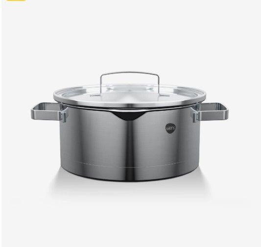 Olla Cacerola Acero Inoxidable 20cm Tapa Wens Induccion-0