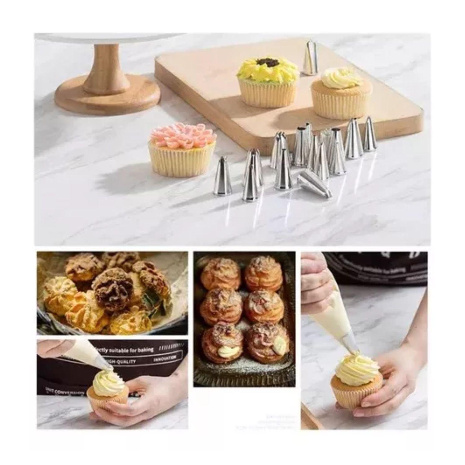 Set 66pcs Repostería Base Giratoria Kit Pastelería Cake-2