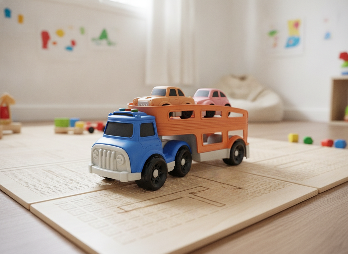 Camión Transportador Autos Juguete Niños Juego Regalo-2