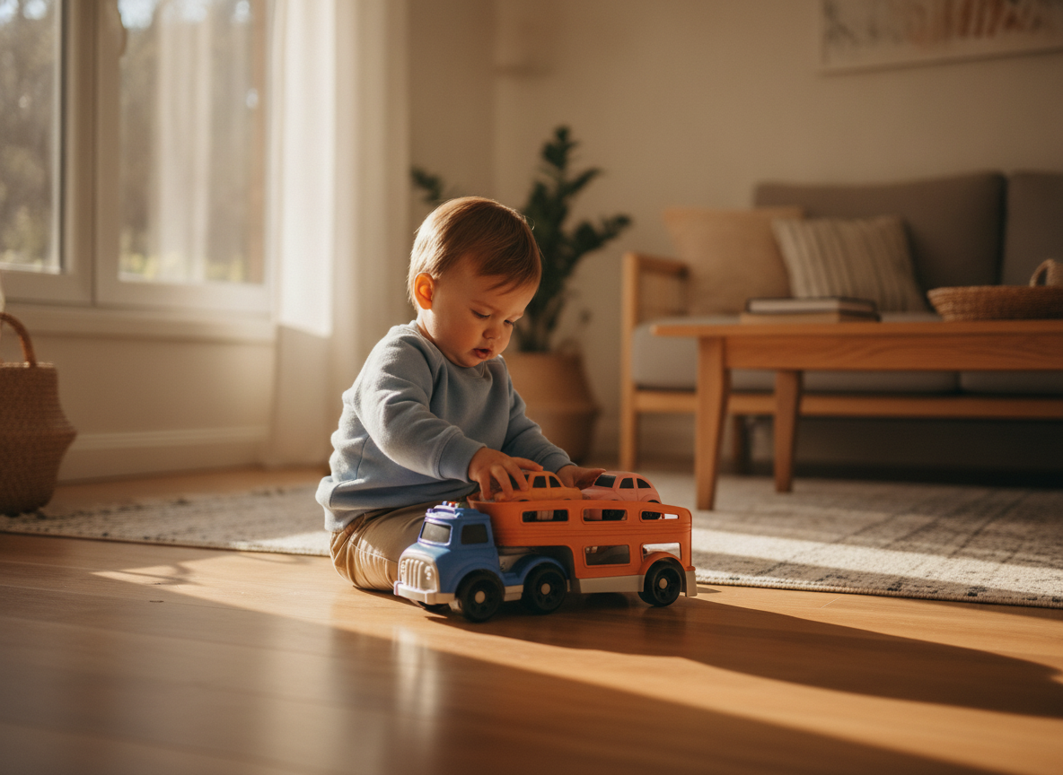 Camión Transportador Autos Juguete Niños Juego Regalo-3