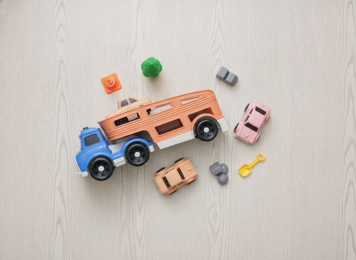 Camión Transportador Autos Juguete Niños Juego Regalo-5