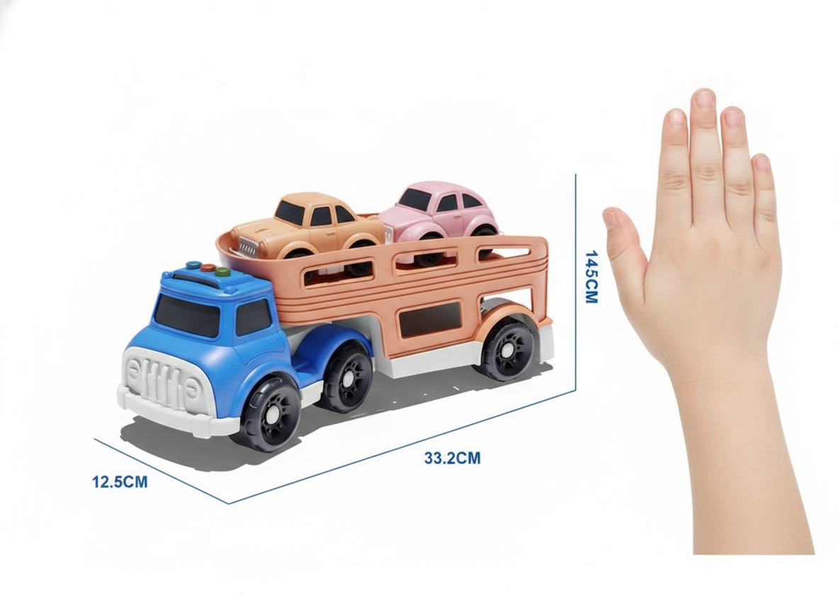 Camión Transportador Autos Juguete Niños Juego Regalo-7