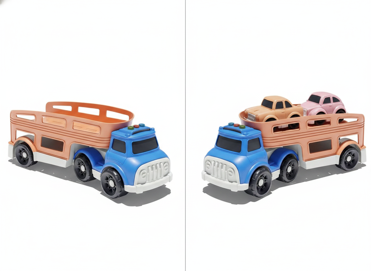 Camión Transportador Autos Juguete Niños Juego Regalo-9