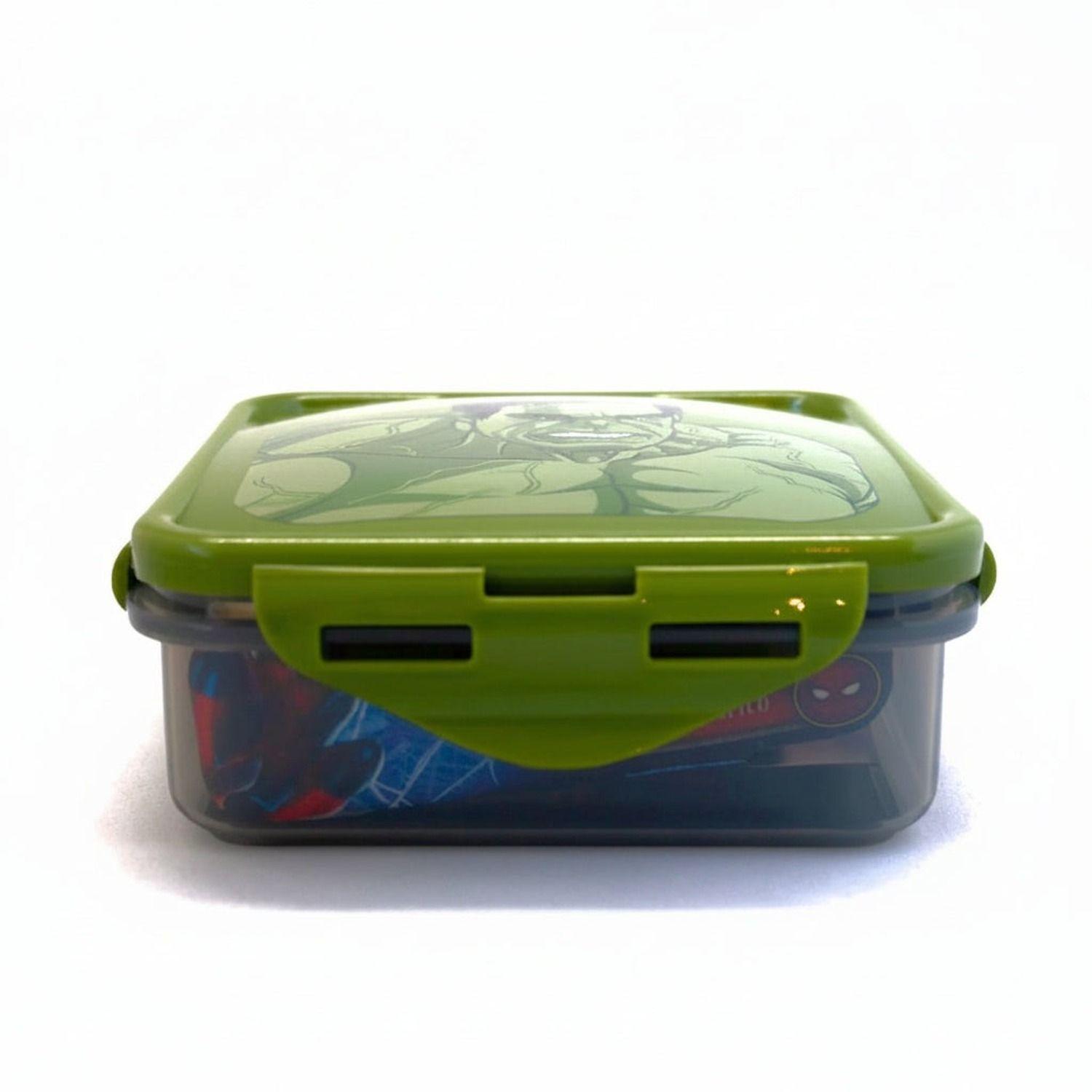 Hermetico Cuadrado Hulk Infantil 500ml Libre de BPA-1