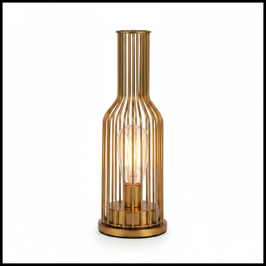 Lampara de Mesa Vintage LED Decorativa a Pilas Velador-0