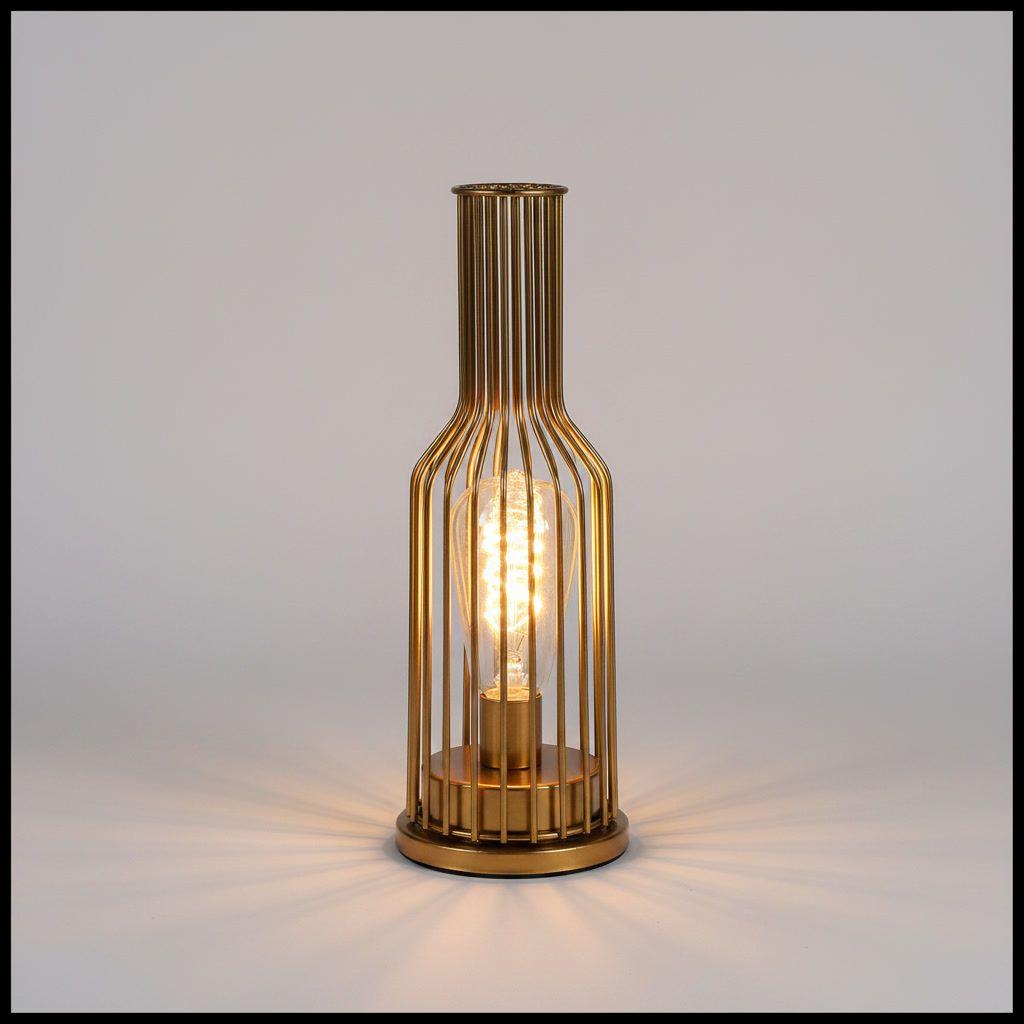 Lampara de Mesa Vintage LED Decorativa a Pilas Velador-3