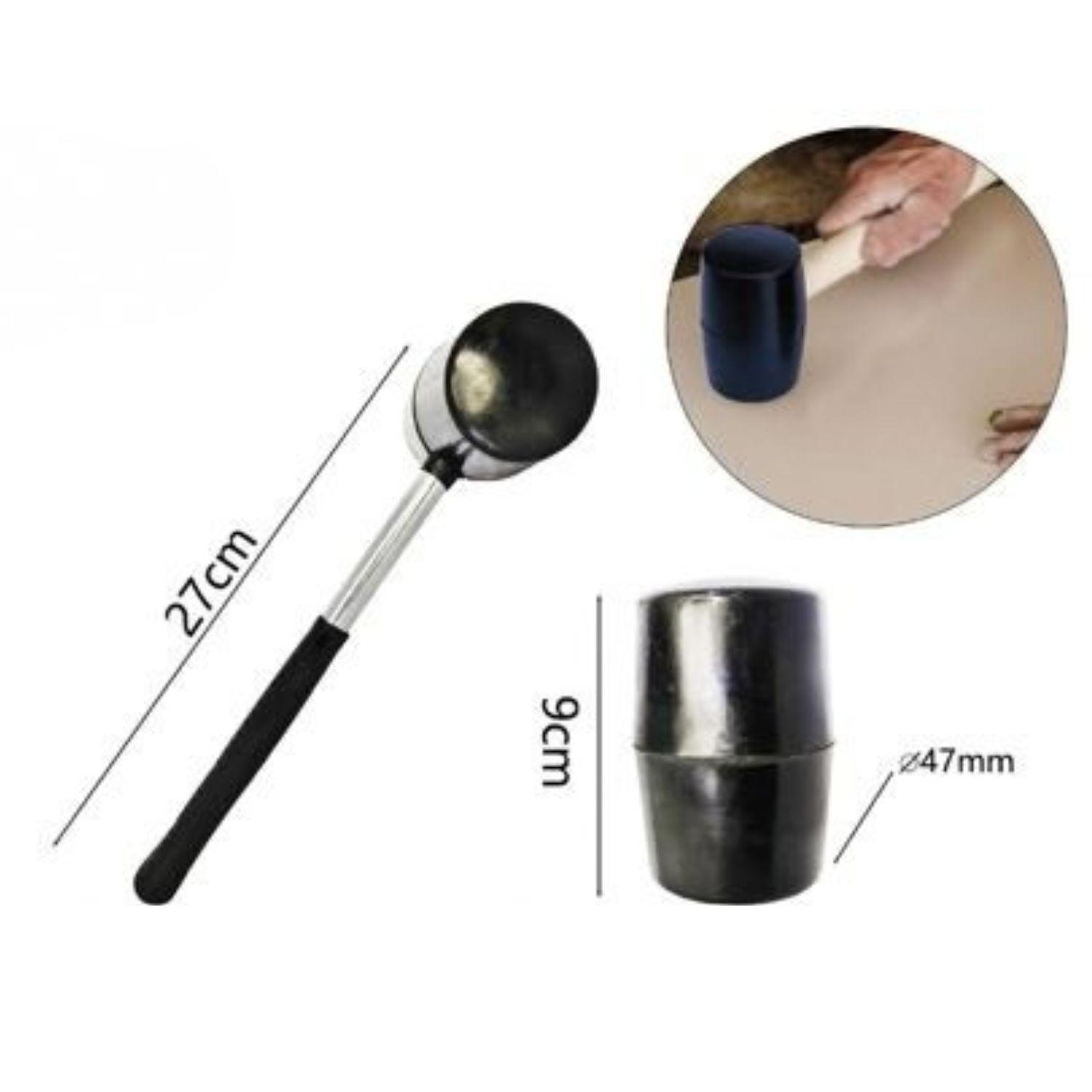 Mazo Martillo de Goma 400G Mango Silicona Construcción-2