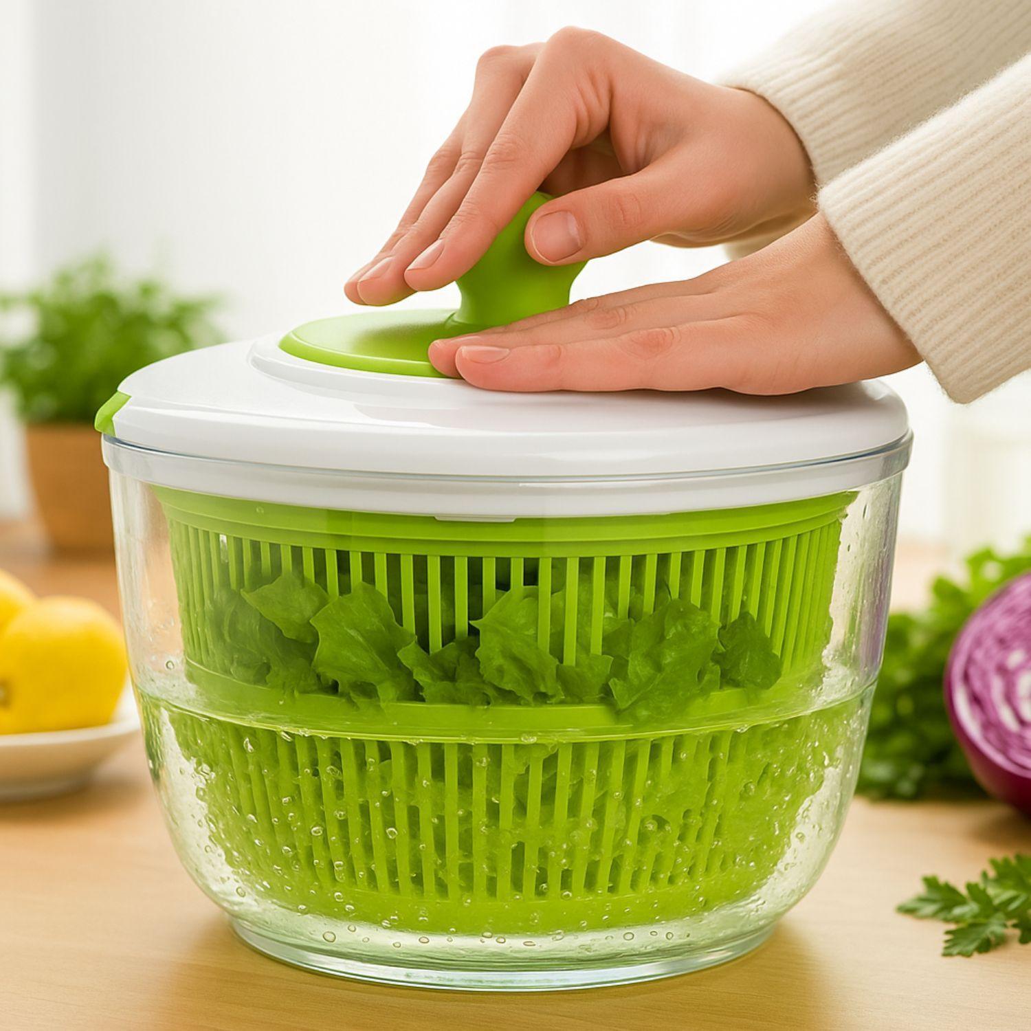 Centrifuga Secador De Lechuga Frutas Verduras Cocina-3