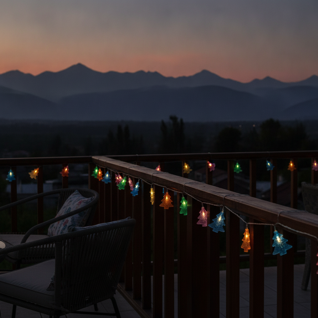 Guirnalda Solar 20 Luces Arbolito Led 6m Multicolor Navidad-2