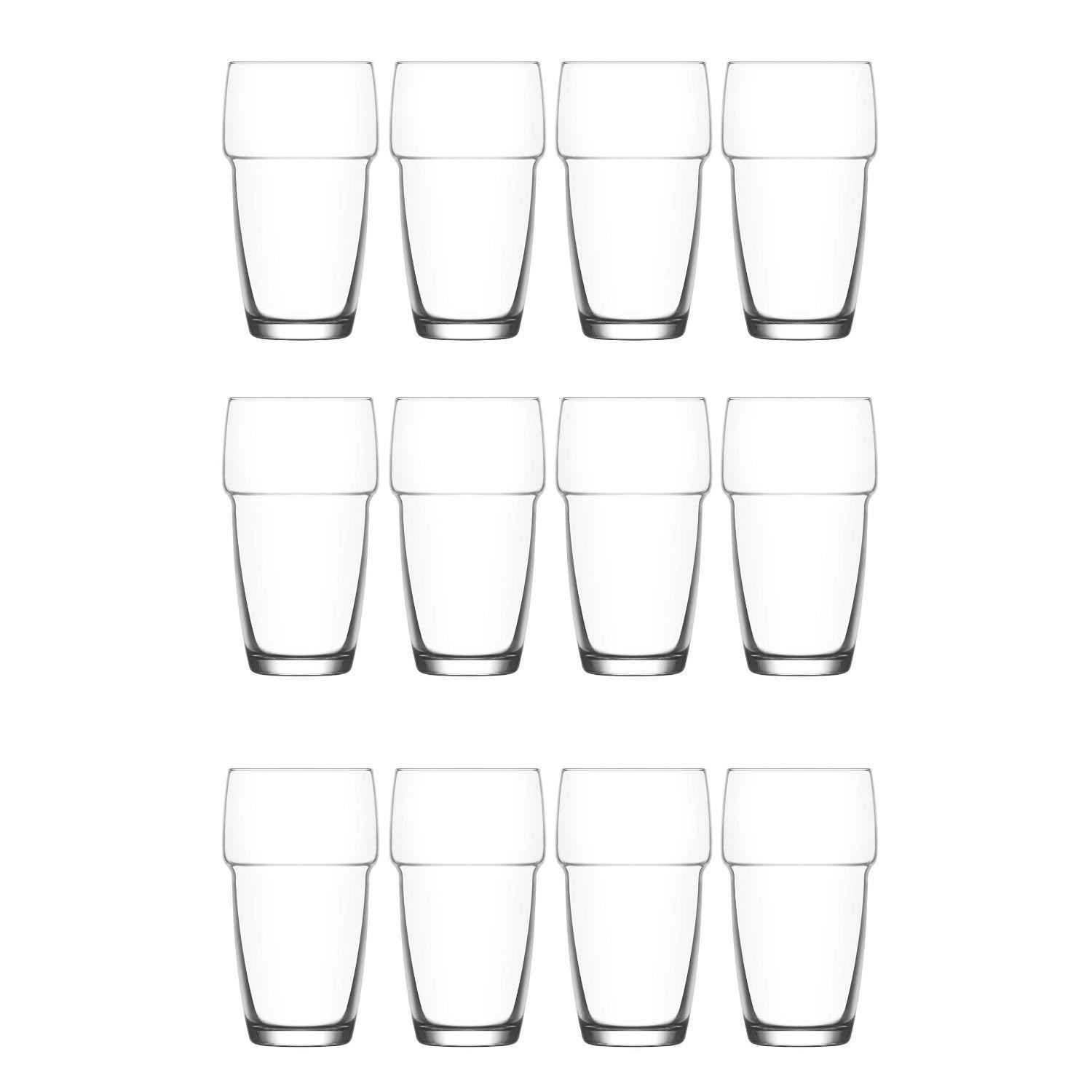 Set 12 Vasos Galata Apilable Bebidas Tragos 340mL Elegante-0