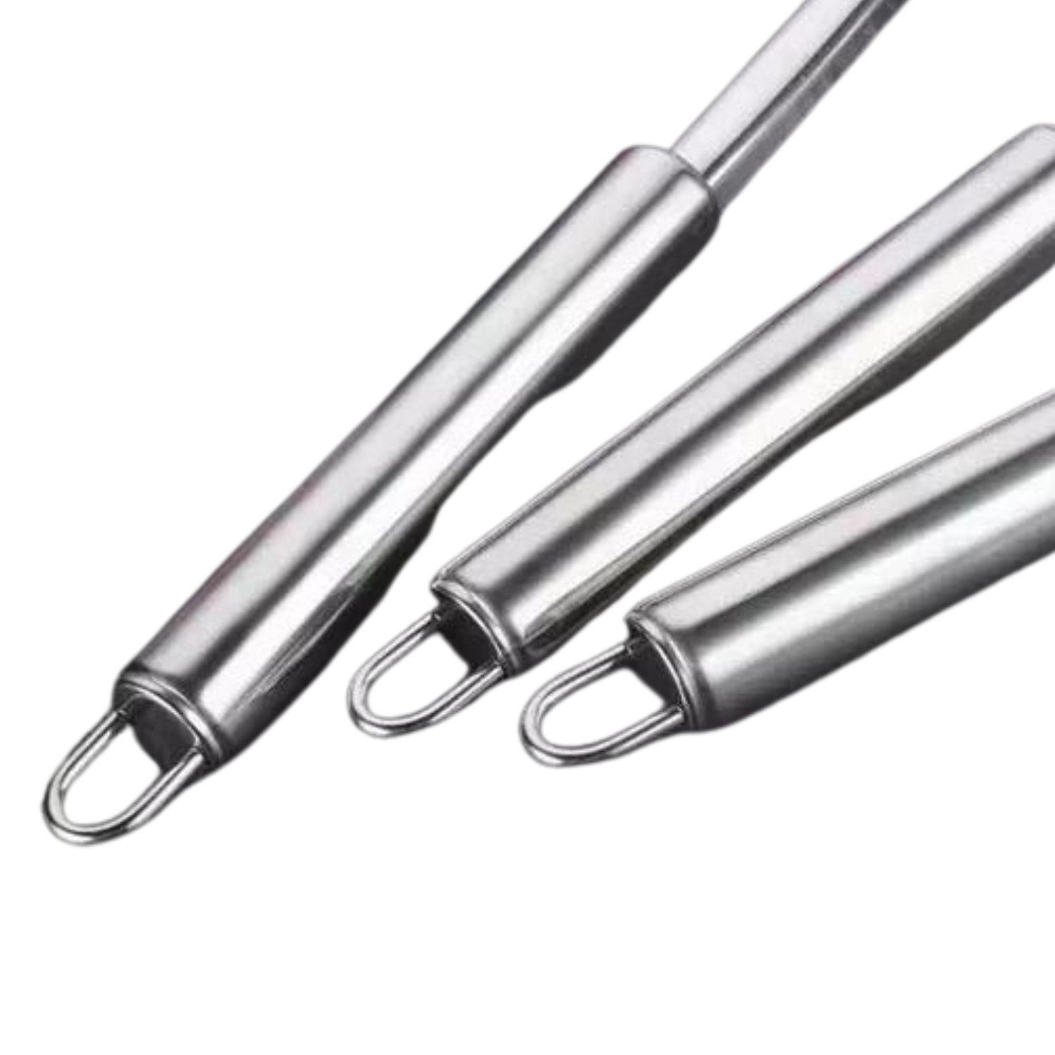 Set 6 Piezas Cucharones Cocina 37cm Design Plateado Multicolor-2