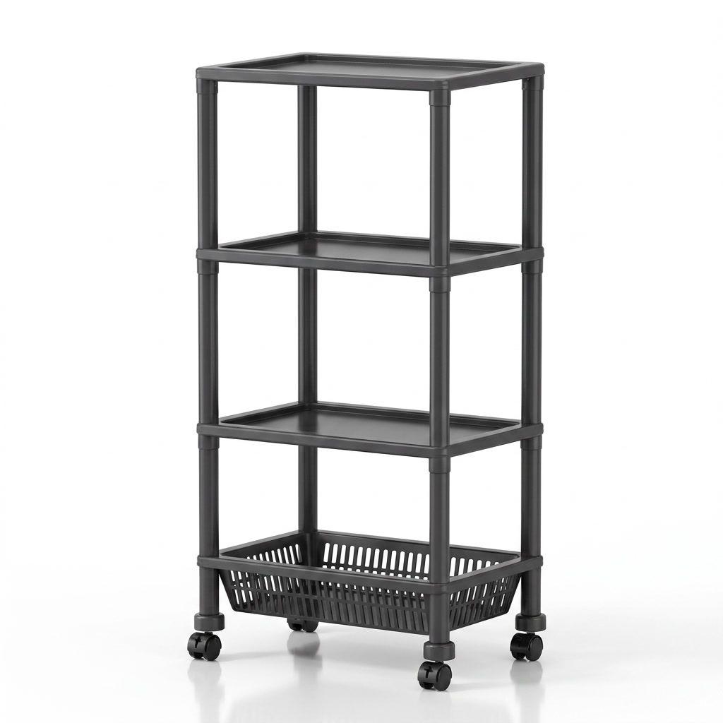 Carro Organizador De Cocina Verdulero 4 Niveles Con Ruedas-0