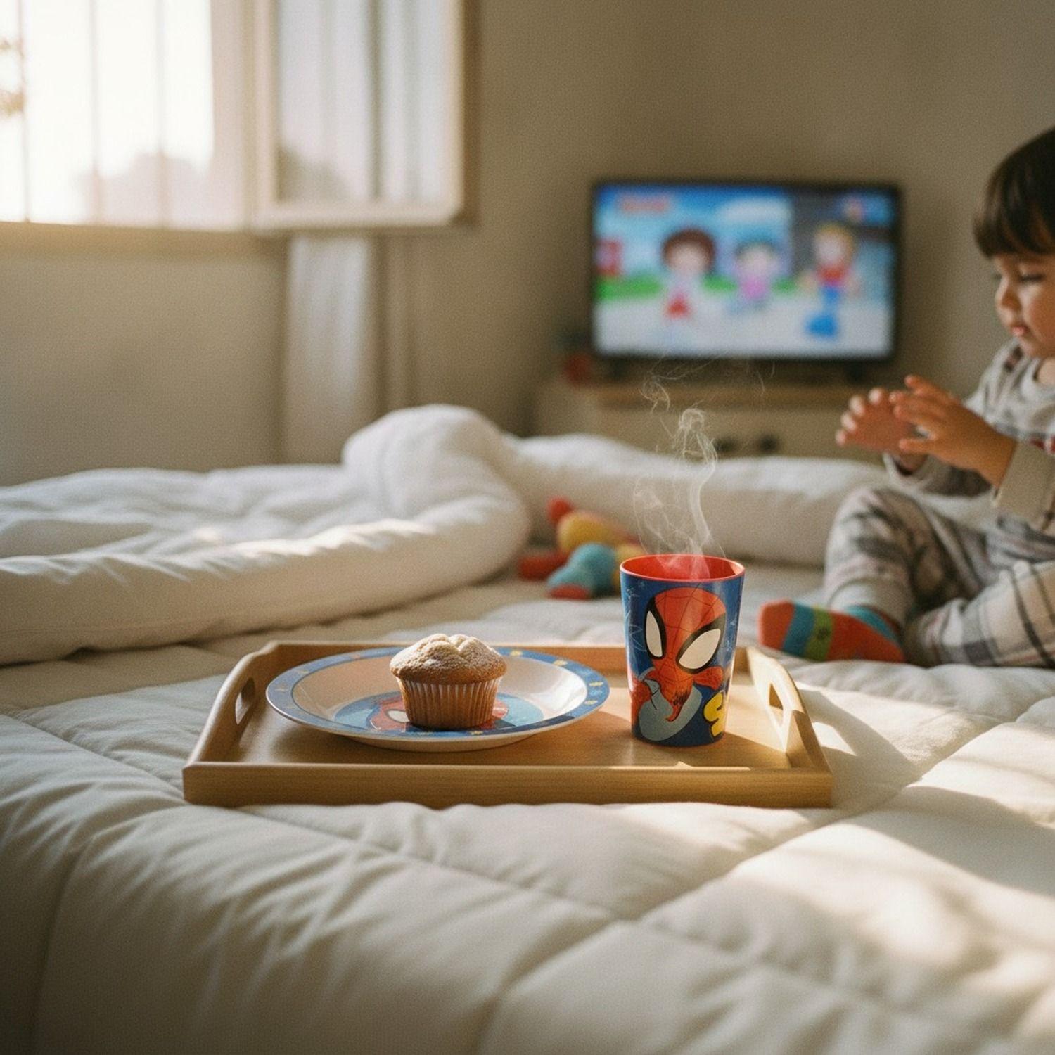 Set Desayuno Spiderman Infantil Melamina Libre de BPA-5