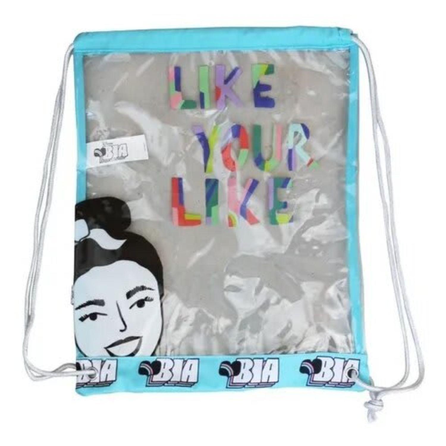 Mochila Morral Transparente Juvenil Diseño Colorido Casual-0
