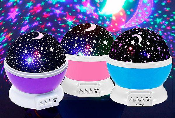 Proyector Espantacuco Cielo Estrellado Luz LED Rosado-3