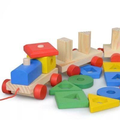 Tren Geométrico De Madera Didáctico Para Niños-4