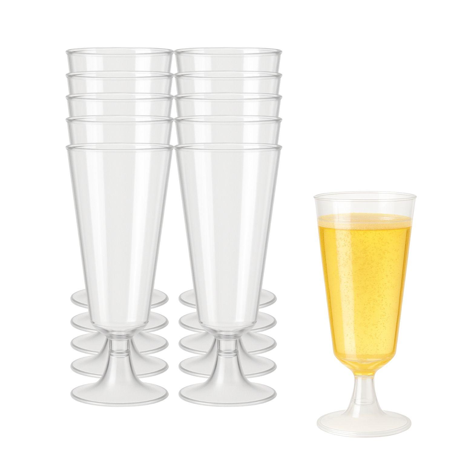 Set 40 Copas Champagne Desechable Acrilico Champán Plastico-0