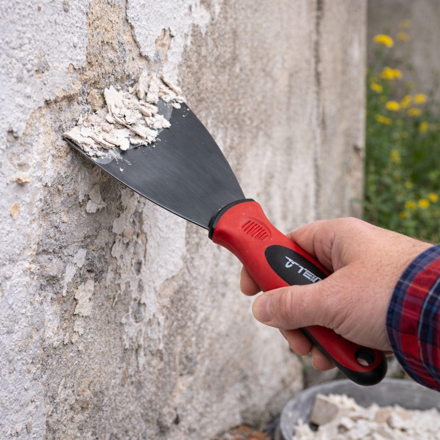 Espatula Mango Silicona Metal Herramienta Manual Pala-2