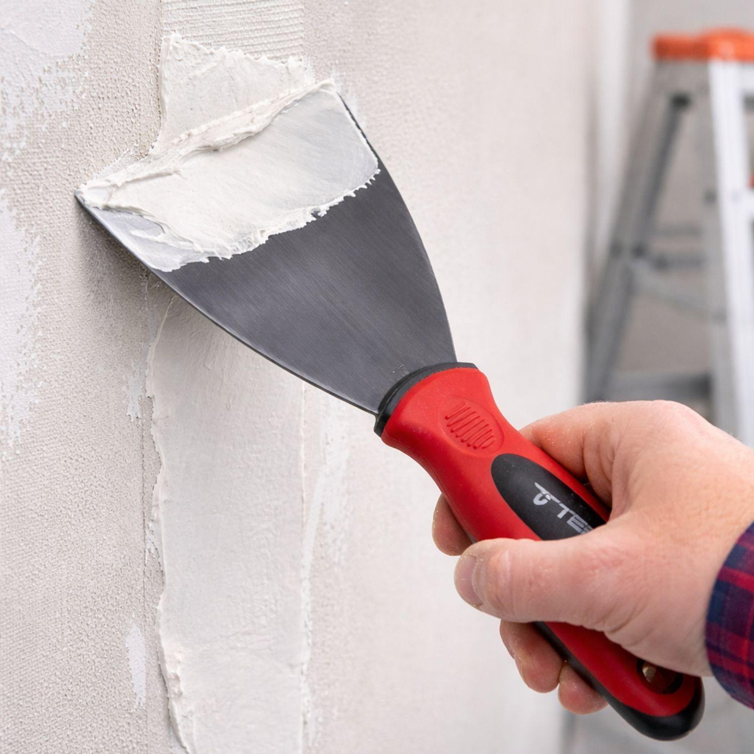 Espatula Mango Silicona Metal Herramienta Manual Pala-3