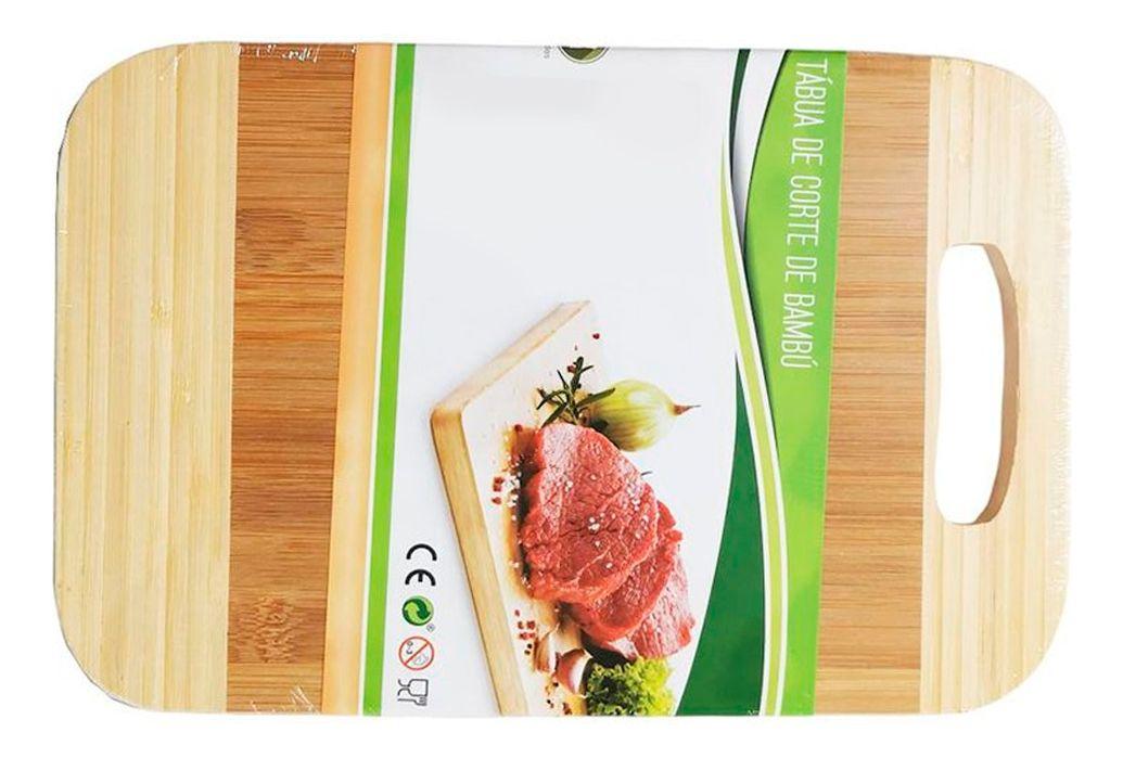 Tabla De Madera Bambo Multiusos Cortar Verduras 20x30 -1