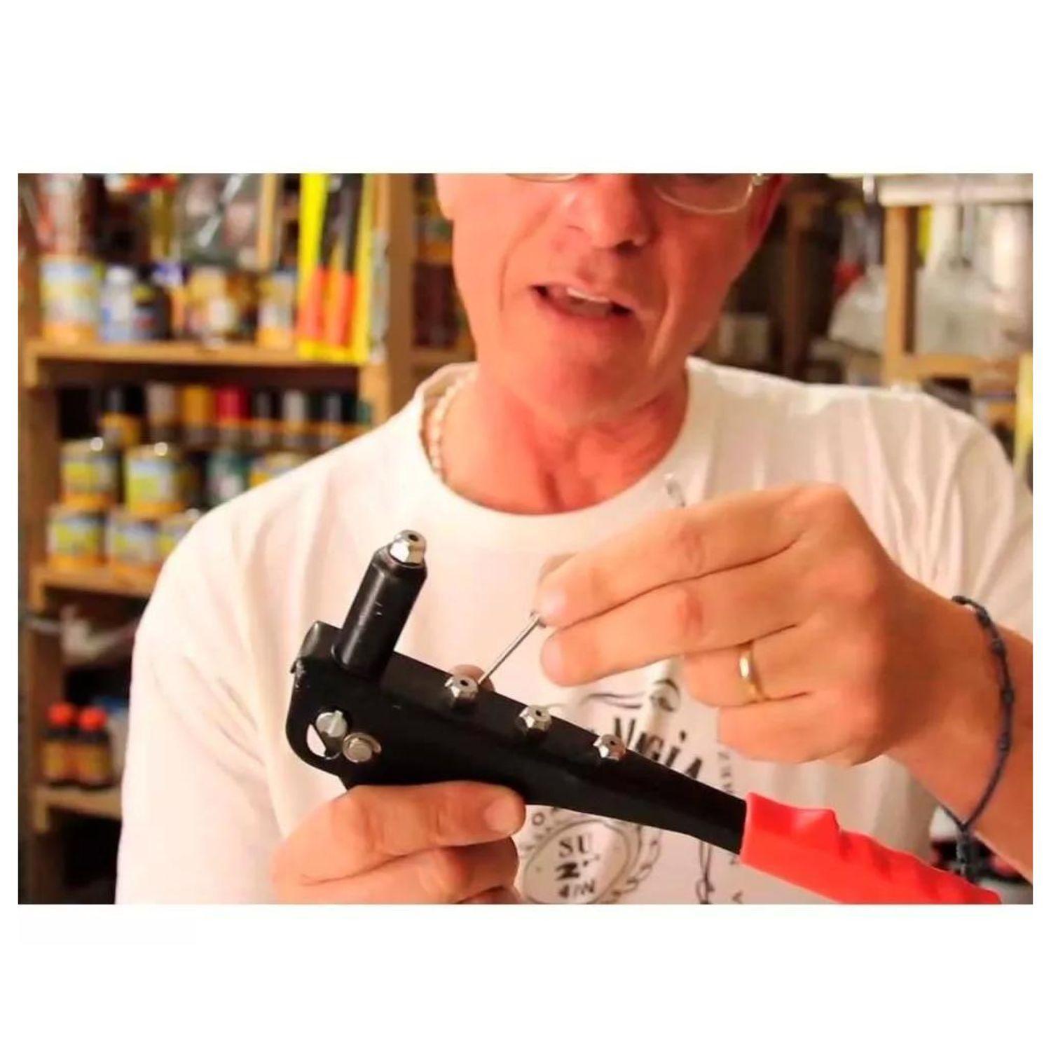 Remachadora Manual 24cm Multiples Medidas Acero Ferreteria-3