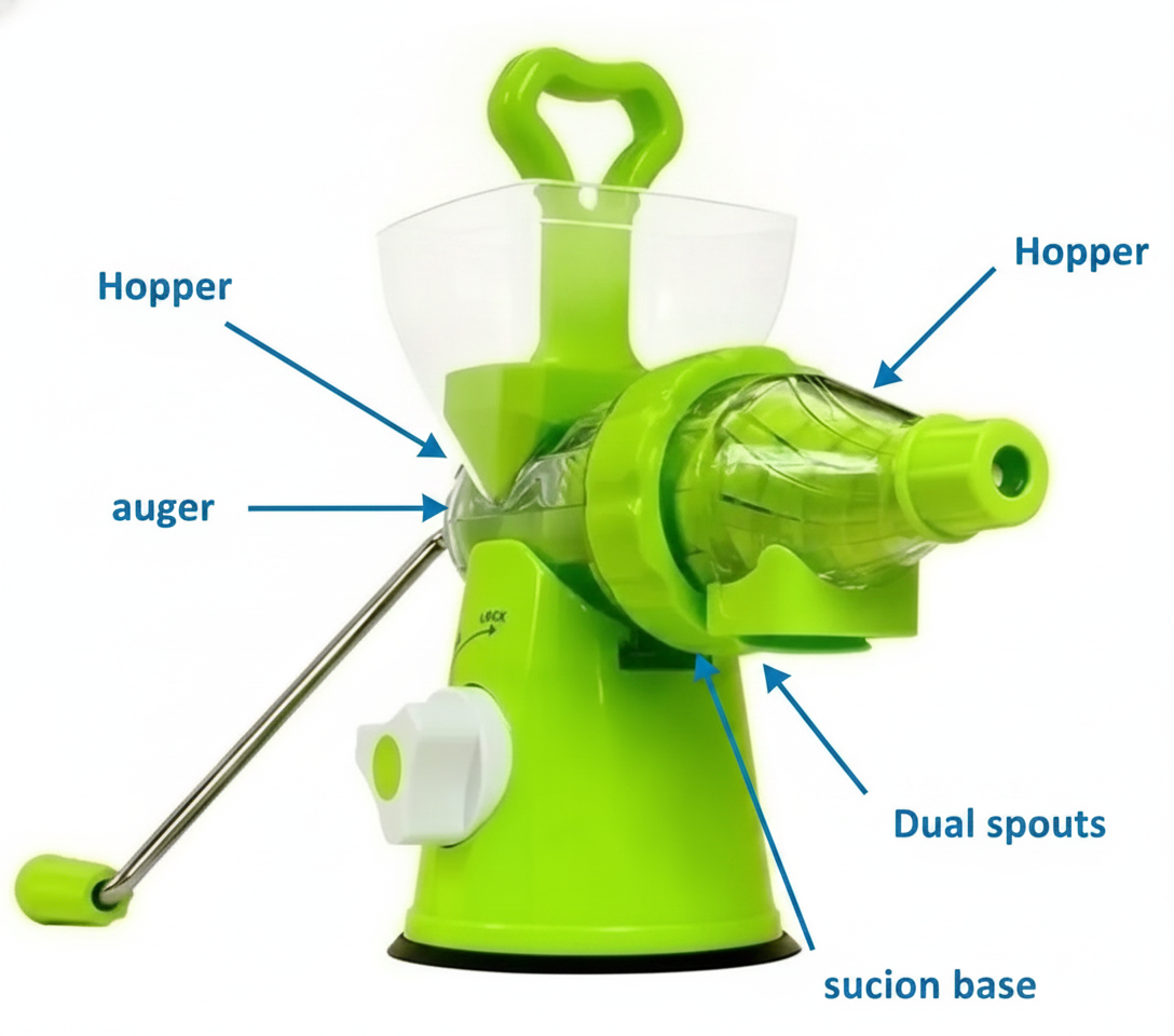 Exprimidor Manual Extractor Jugo Frutas Verduras Limon-6