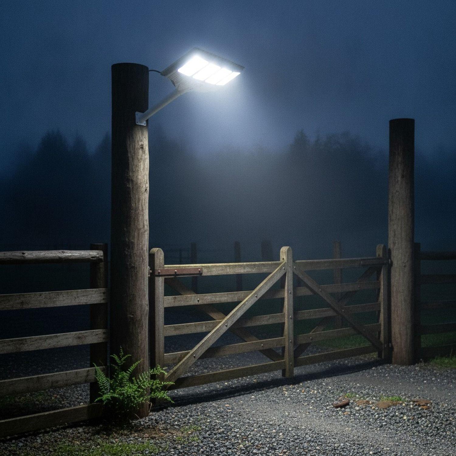 Foco Solar Exterior LED IP65 Sensor Movimiento Brazo 54cm-3