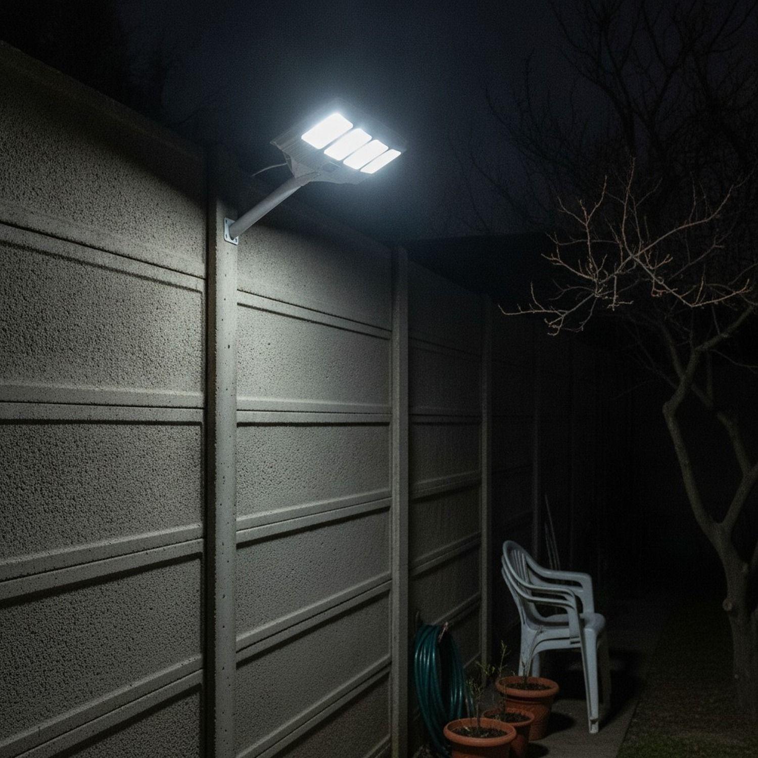 Foco Solar Exterior LED IP65 Sensor Movimiento Brazo 54cm-6