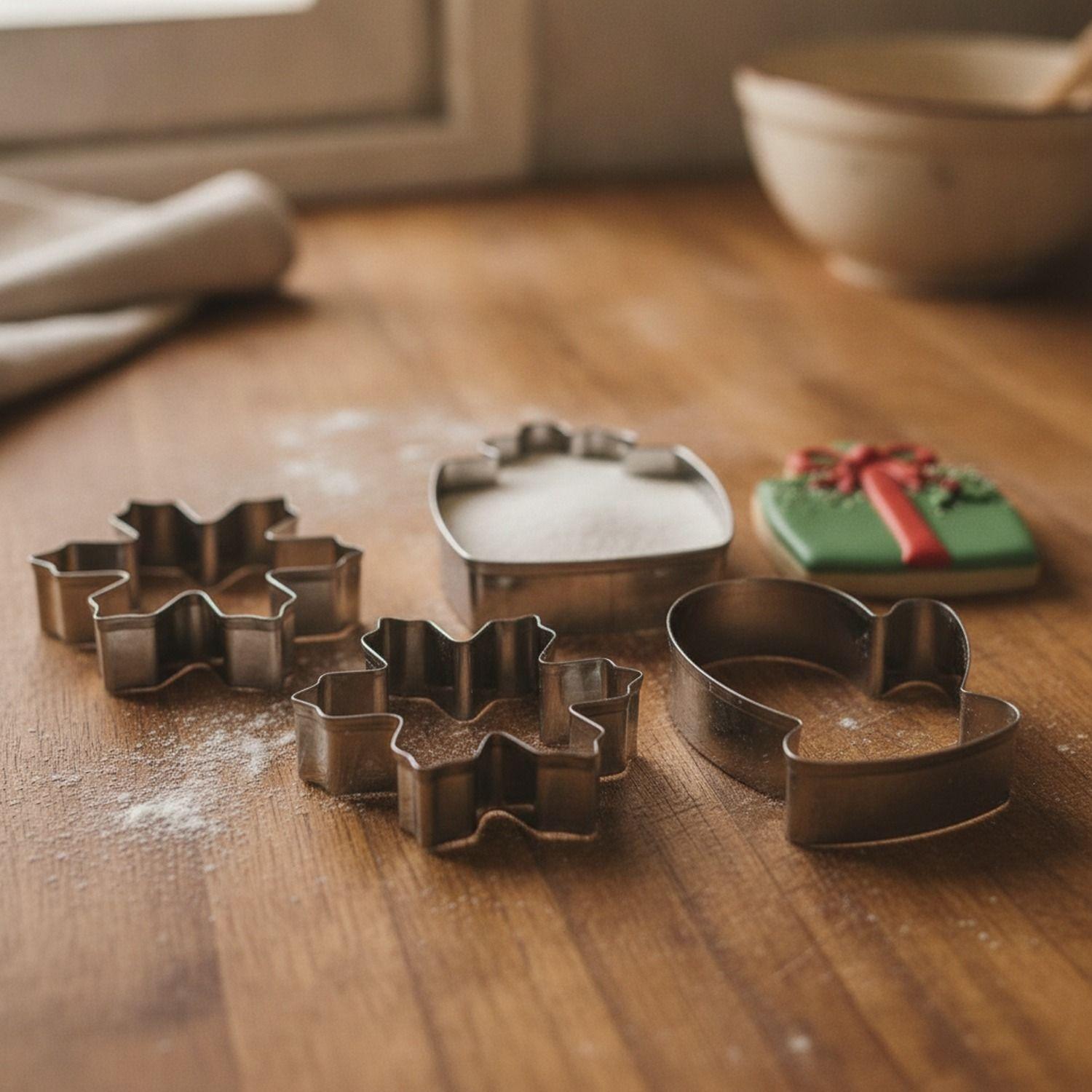 Set 3 Cortadores Galletas Navidad Acero Inoxidable-3