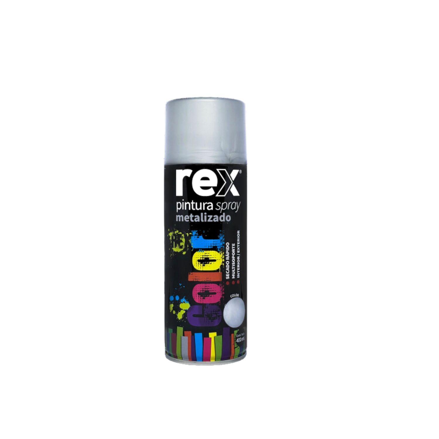 Pintura Spray Metalizado Plata 400ml Herramienta Ferreteria-0