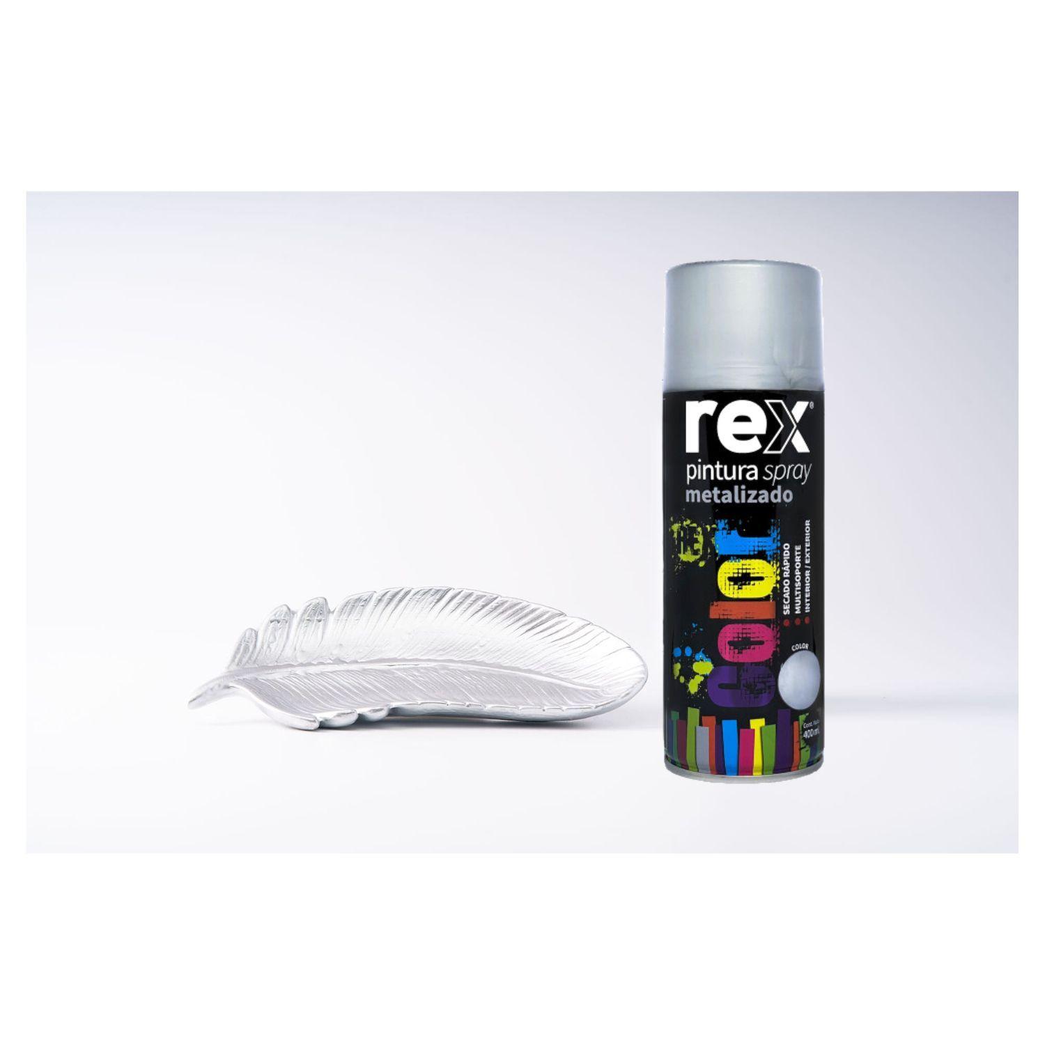Pintura Spray Metalizado Plata 400ml Herramienta Ferreteria-1