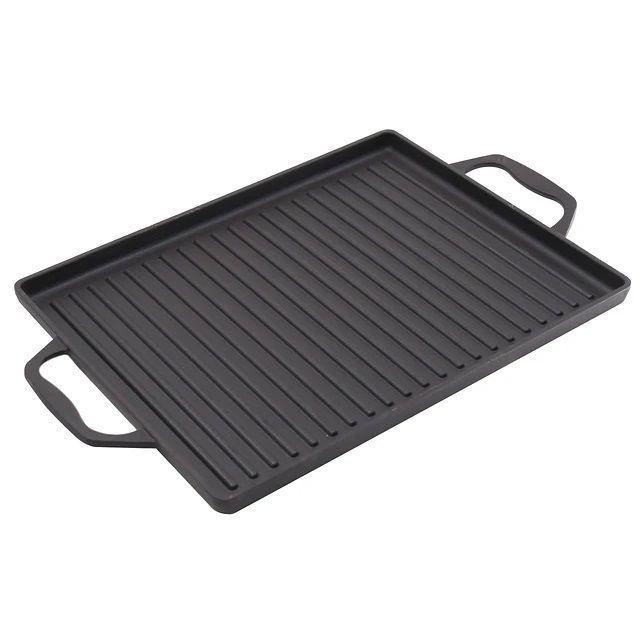 Plancha Parrilla Churrasquera Wayu Con Asas Hierro 44x28cm-2