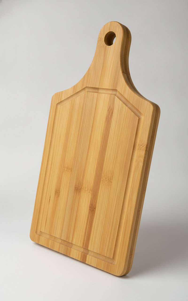 Tabla Picoteo Bambú Asado Corte Madera Natural 33x18cm-5