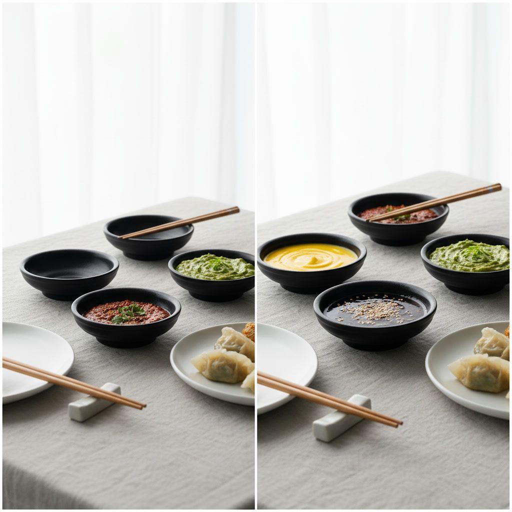 Pocillo Cerámica 9cm Wayu Tokai Negro Dips Salsas Cocina-3