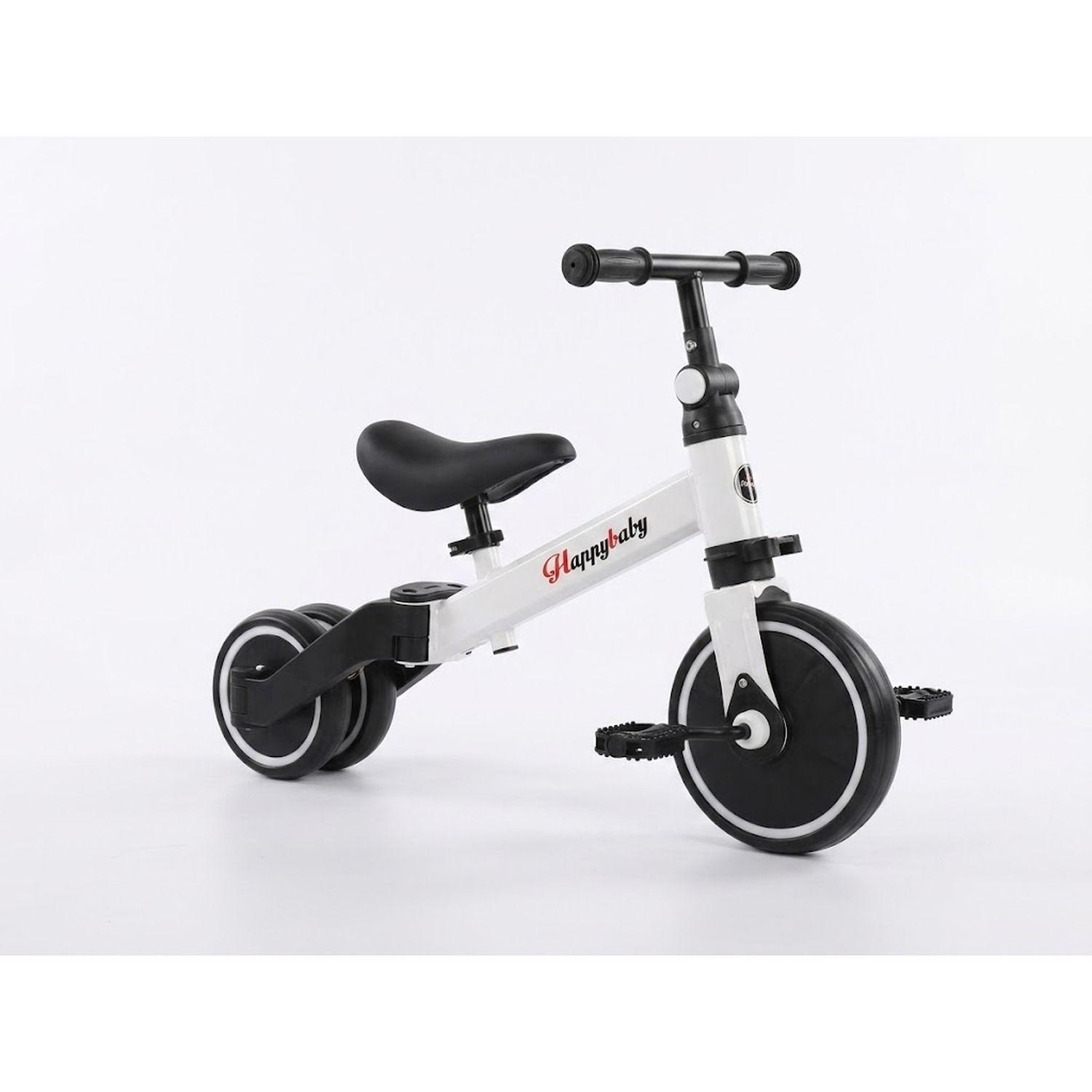 Bicicleta Equilibrio Plegable Infantil Acero 70cm Blanco-0