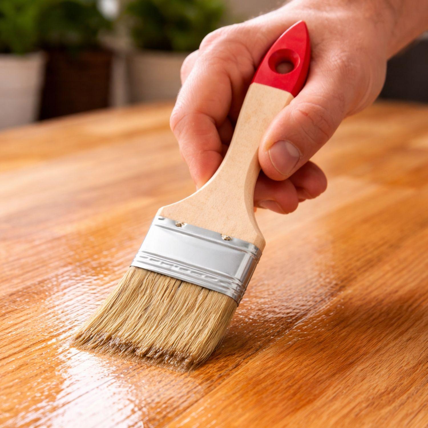 Set 6 Brochas Mango Madera 2 Pulgadas Para Pintura Pintar-3