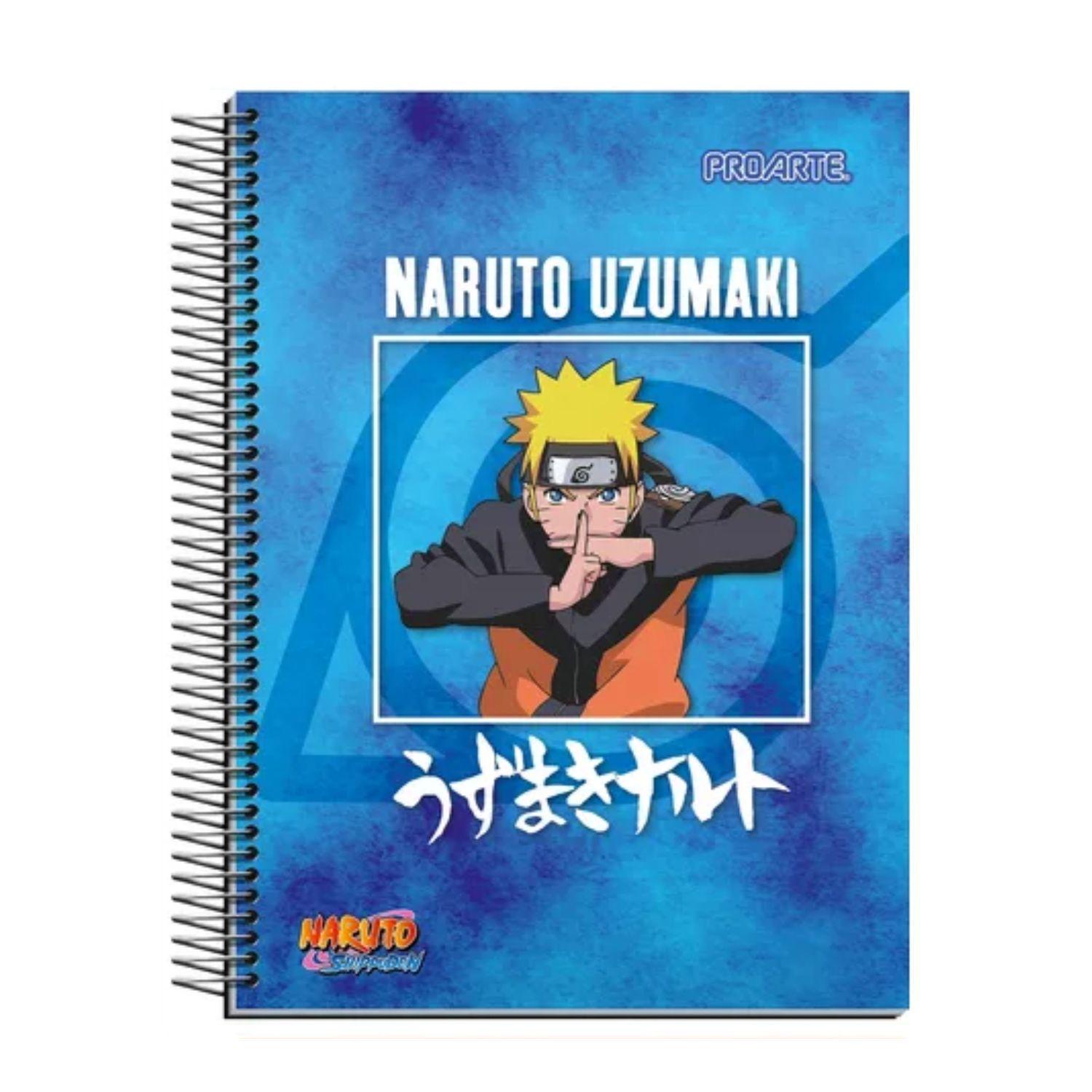 Pack 4 Piezas Cuadernos Espiral Diseño Anime Naruto Uzumaki-3