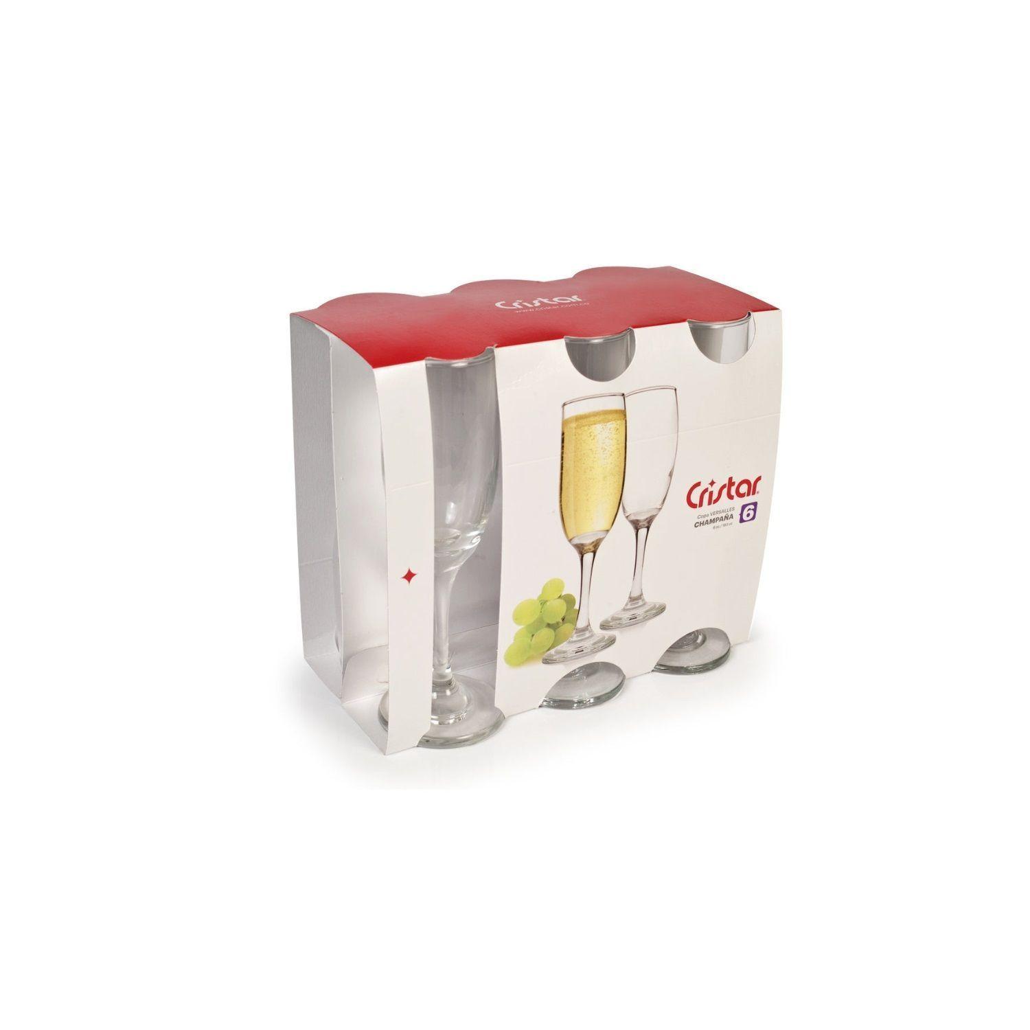 Set 6 Copas Champagne Modelo Versalles 176mL Espumante-4