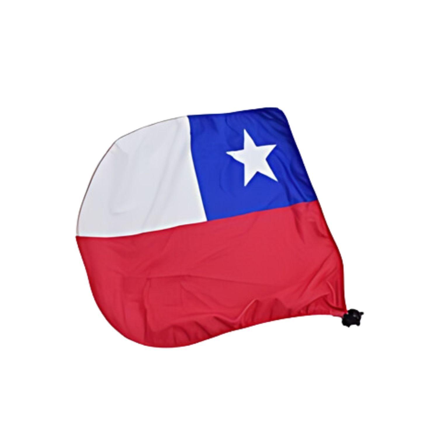 Set 2 Fundas Para Retrovisor de auto Diseño Bandera Chilena-1