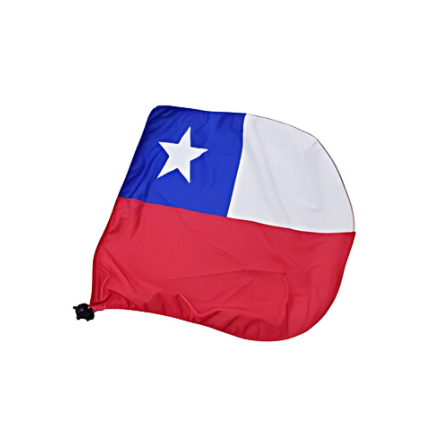 Set 2 Fundas Para Retrovisor de auto Diseño Bandera Chilena-3