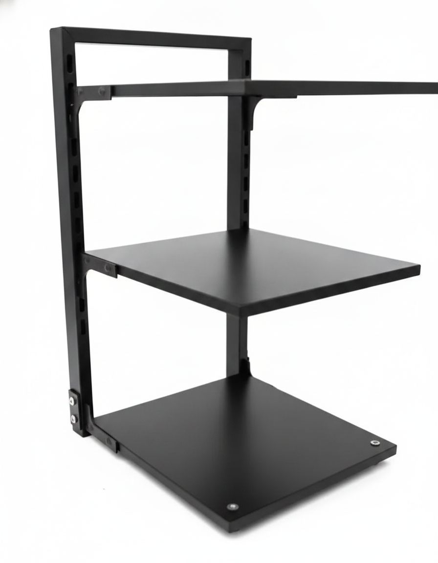 Repisa Extensible 3 Niveles Organizador Cocina Metal Negro-0