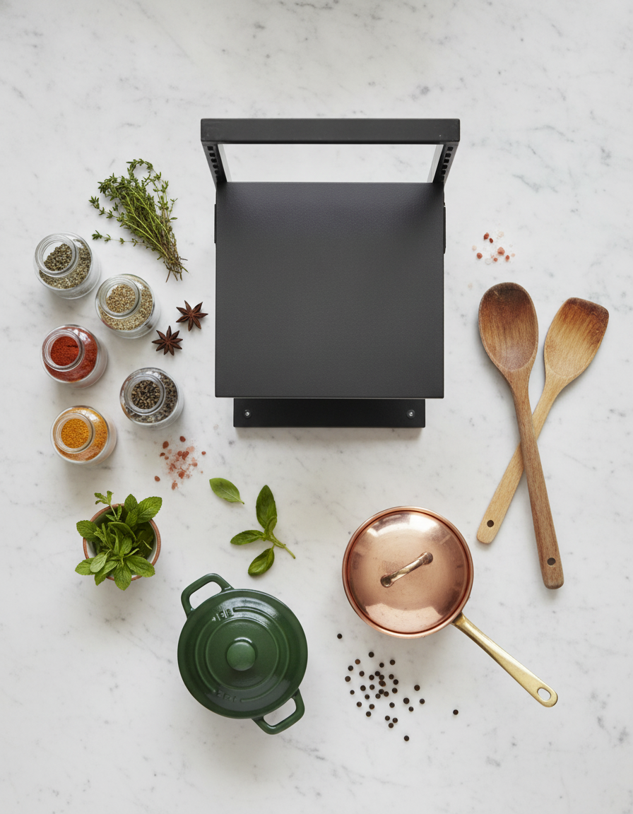 Repisa Extensible 3 Niveles Organizador Cocina Metal Negro-7