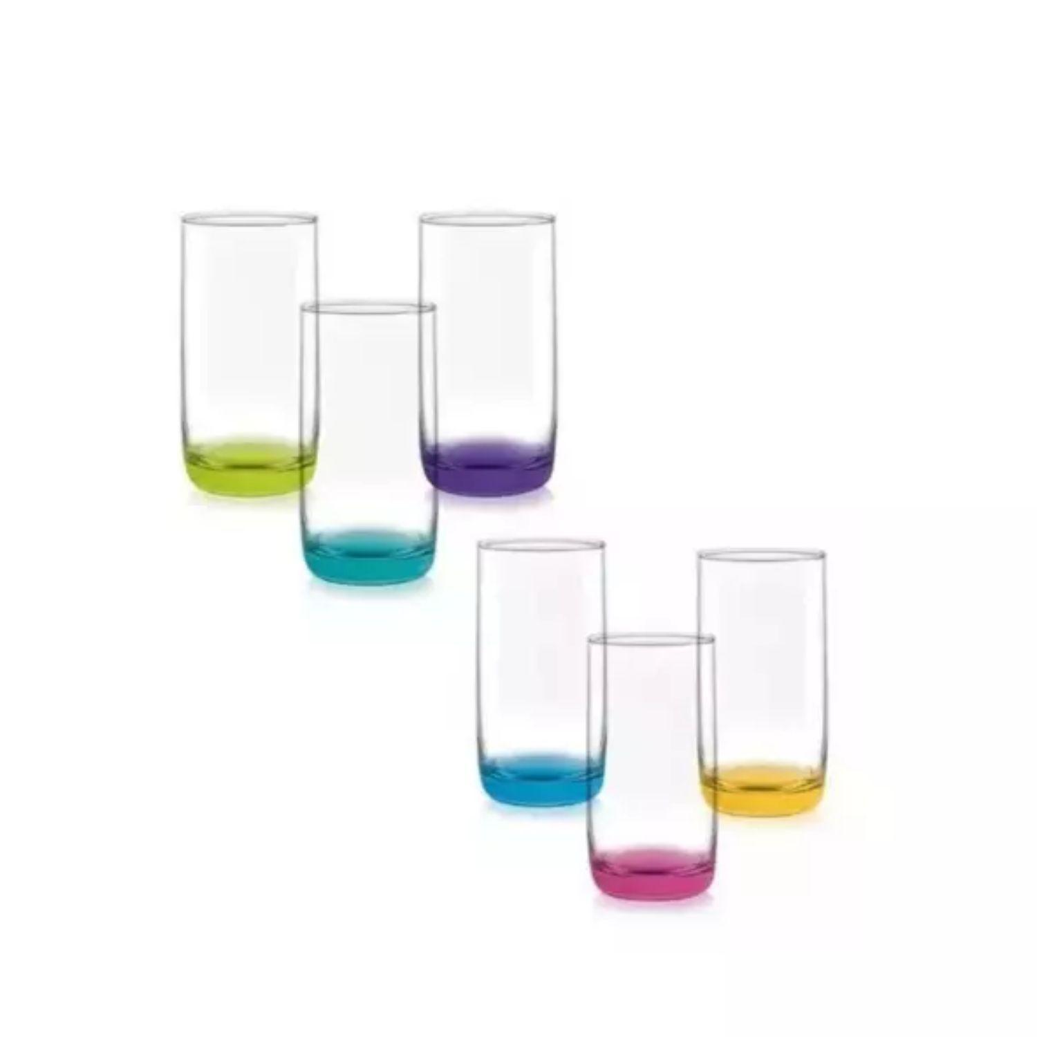 Pack 6 Vasos Altos Modelos Monterrey + 6 Mikonos Fondo Cristar-2